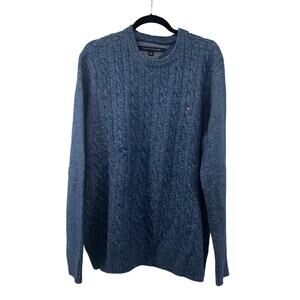 Tommy Hilfiger Cable Knit Sweater Men’s Size XL Blue